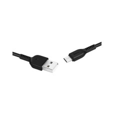 Дата кабель USB 2.0 AM to Micro 5P 2.0m 2A PVC X20 black HOCO (6957531068884)