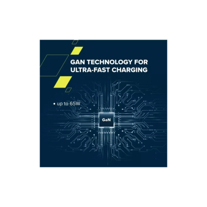 Зарядний пристрій Canyon 1xUSB-C PD65W + 1xUSB QC3.0 + cable USB-C to USB-C black (CNS-CURC65ACB)