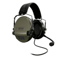 Навушники для стрільби Sordin Supreme MIL CC Slim Headband Green PVC (74332-06-S)