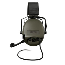 Навушники для стрільби Sordin Supreme MIL CC Slim Headband Green PVC (74332-06-S)