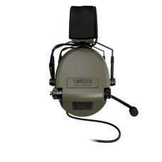 Навушники для стрільби Sordin Supreme MIL CC Slim Headband Green PVC (74332-06-S)