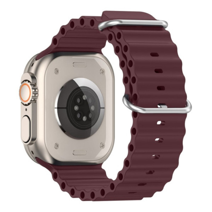 Ремінець до смарт-годинника Armorstandart Ocean Band для Apple Watch 49/46/45/44/42 (Series 1-3) Wine Red (ARM74250)