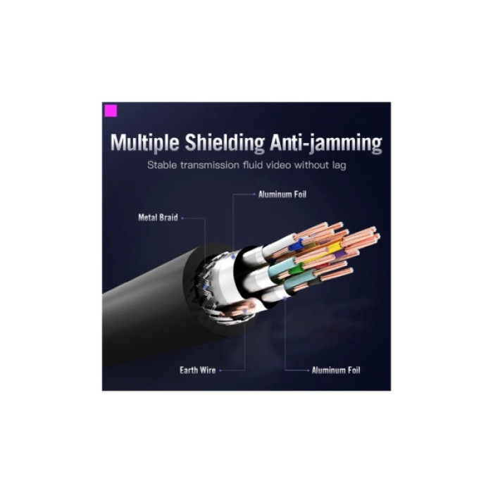 Кабель мультимедійний HDMI M to HDMI M 3.0m black Vention (AACBI)