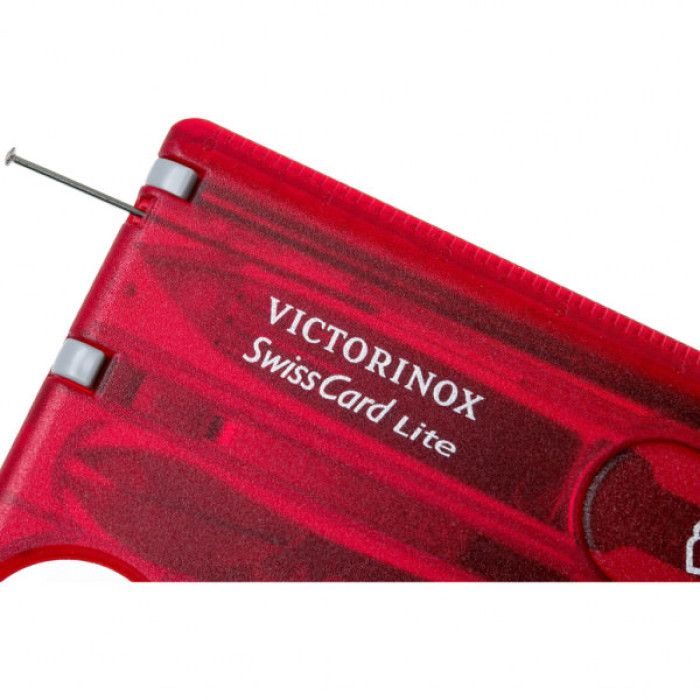 Мультитул Victorinox SwissCard Lite Transparent Red (0.7300.T)