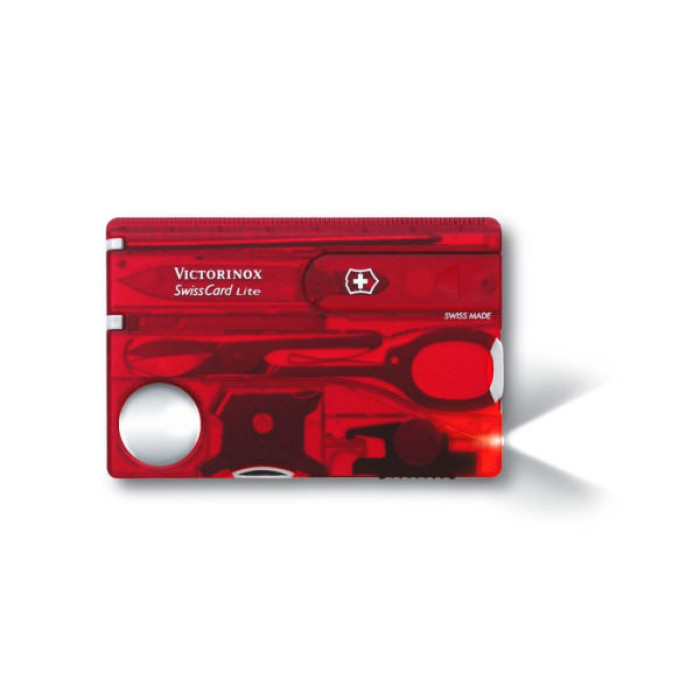 Мультитул Victorinox SwissCard Lite Transparent Red (0.7300.T)