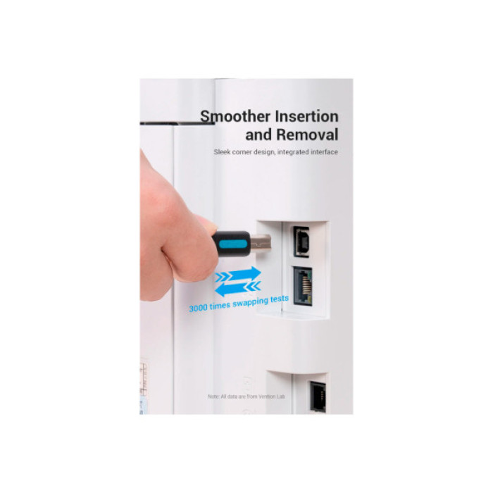 Кабель для принтера USB-C 2.0 to BM 2.0m 2.4А 480Mbps Vention (CQUBH)