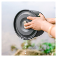 Набір туристичного посуду Naturehike CNK2450CF010, 2 каструлі 1л, 1.7л, сковорідка (6976507663335)