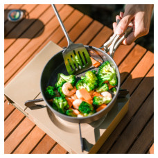 Набір туристичного посуду Naturehike CNK2450CF010, 2 каструлі 1л, 1.7л, сковорідка (6976507663335)