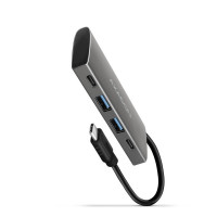 Концентратор AXAGON USB-C to 2xUSB-A + 2xUSB-C 10Gbps 0.13m gray (HMC-4G2)