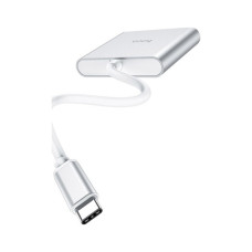 Концентратор HOCO USB-C to USB3.0+HDMI+PD HB14 Silver (6931474725790)