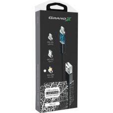Дата кабель USB 2.0 AM to Micro 5P 1.0m Magnet Grand-X (MG-01M)