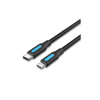 Дата кабель USB-C to Micro 5P 1.5m 2A black Vention (COVBG)