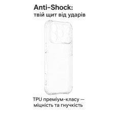 Чохол до мобільного телефона BeCover Anti-Shock Apple iPhone 17 Pro Clear (713797)