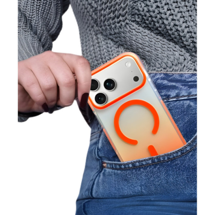 Чохол до мобільного телефона BeCover FIBRA Shock-Proof MagSafe Apple iPhone 17 Pro Max Orange (715473)