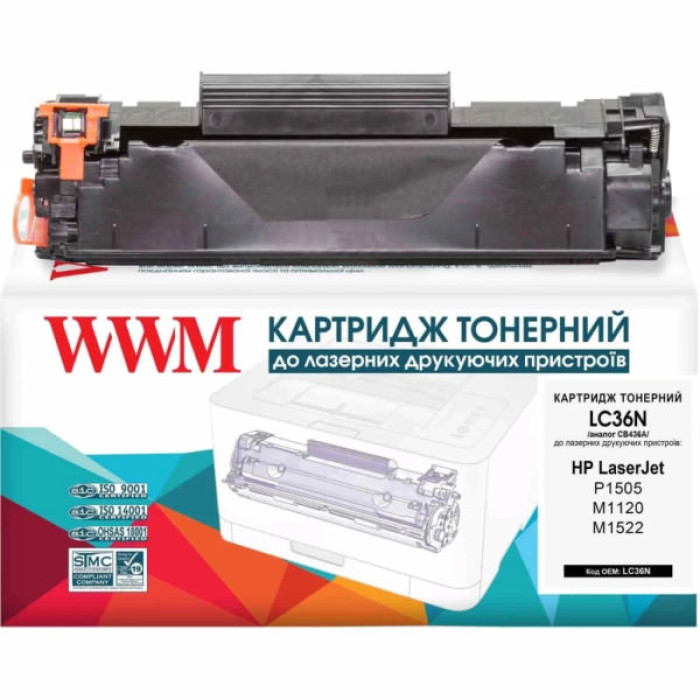 Картридж WWM для HP LJ P1505/M1120/1522 (LC36N)