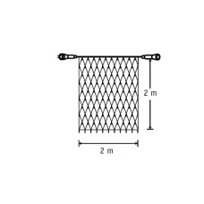 Гірлянда Luca Lighting сітка чорна 2х2 м теплий білий (8711473759860)