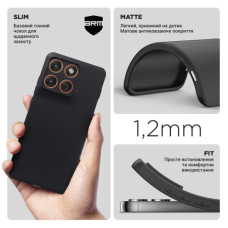 Чохол до мобільного телефона Armorstandart Matte Slim Fit Motorola Edge 70 5G Black (ARM89712)