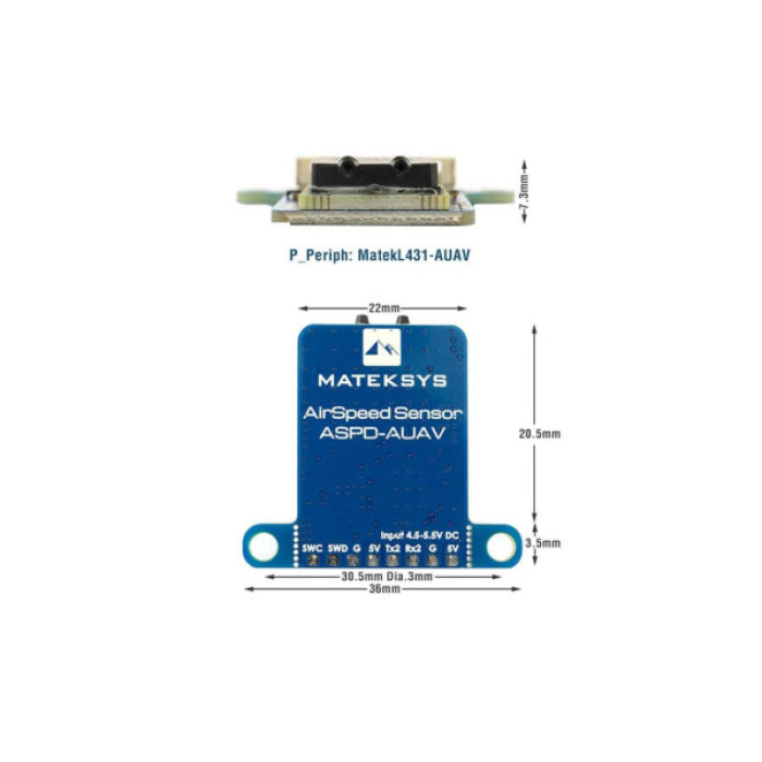 Датчик повітряної швидкості MATEK ASPD-AUAV (ASPDAUAV)