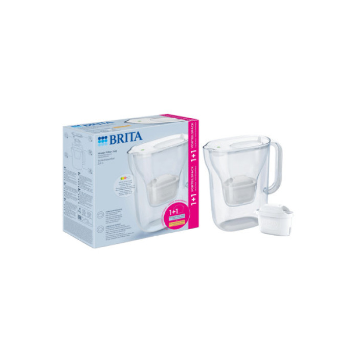 Фільтр-глечик Brita Style Essential MXPro 2.4л + 2 картриджа білий (1057795)