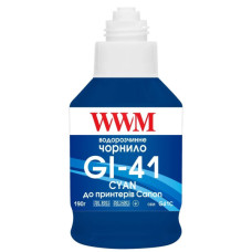 Чорнило WWM Canon GI-41 для Pixma G2420/3420 190г Cyan (KeyLock) (G41C)