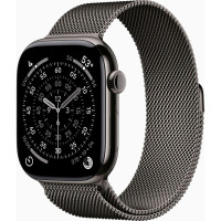 Смарт-годинник Apple Watch Series 11 GPS + Cellular 46mm Slate Titanium Case with Slate Milanese Loop - M/L (MFD44RK/A)