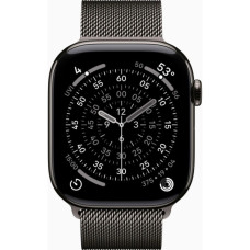 Смарт-годинник Apple Watch Series 11 GPS + Cellular 46mm Slate Titanium Case with Slate Milanese Loop - M/L (MFD44RK/A)