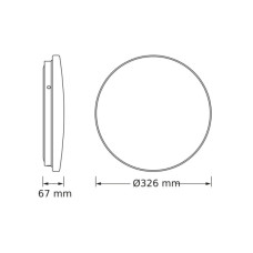 Світильник Osram CEILING ROUND 18W 840 IP44 (4099854647628)