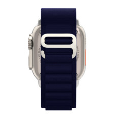 Ремінець до смарт-годинника Armorstandart Alpina Band для Apple Watch 49/46/45/44/42 (Series 1-3) Dark Blue (ARM74200)