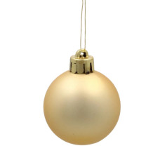 Ялинкова іграшка Chomik пластикові кульки 16 шт, 4 см, золотисті (5900779893856_3)