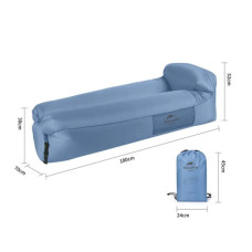 Матрац надувний Naturehike Ламзак NH20FCD06 блакитний (6927595777060)