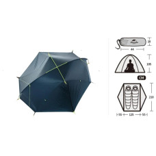 Намет Naturehike двомісний Tagar NH17T180-J блакитний (6927595716182)