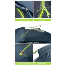 Намет Naturehike двомісний Tagar NH17T180-J блакитний (6927595716182)