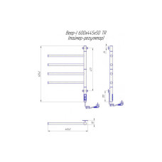 Сушарка для рушників MARIO Веєр-І (2.3.0407.11.P)