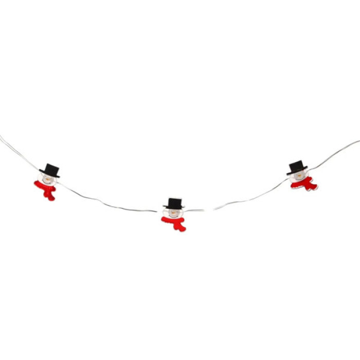 Гірлянда Chomik Струна Сніговик 2.2 м 20 LED Теплий білий (5900779880207)
