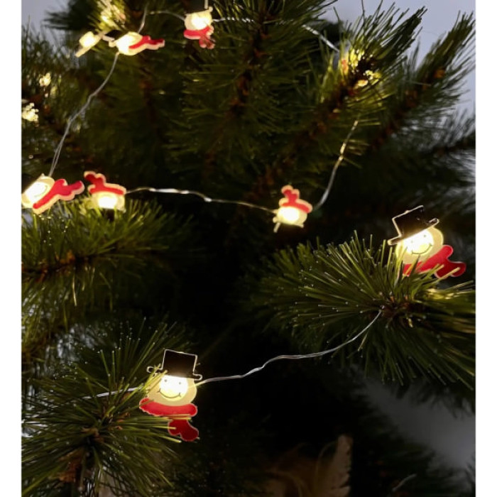 Гірлянда Chomik Струна Сніговик 2.2 м 20 LED Теплий білий (5900779880207)