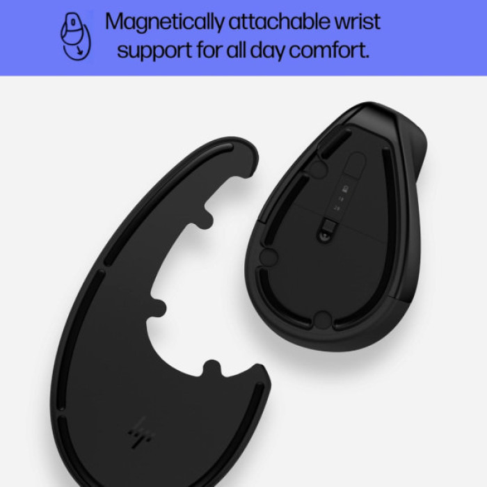 Мишка HP 920 Ergonomic Vertical Wireless/Bluetooth Black (6H1A4AA)