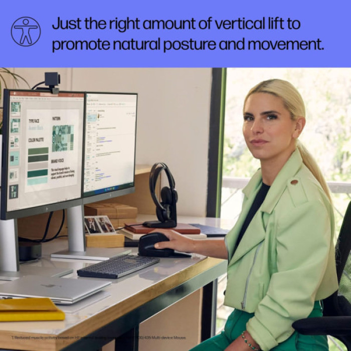 Мишка HP 920 Ergonomic Vertical Wireless/Bluetooth Black (6H1A4AA)