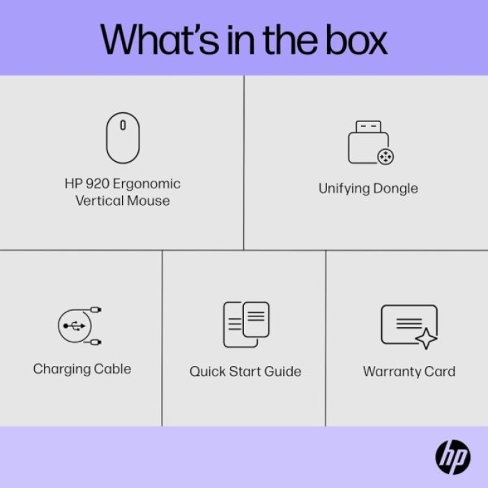 Мишка HP 920 Ergonomic Vertical Wireless/Bluetooth Black (6H1A4AA)