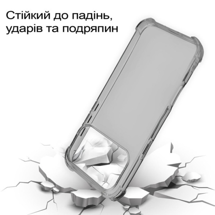 Чохол до мобільного телефона BeCover Anti-Shock Apple iPhone 17 Pro Max Grey (713800)
