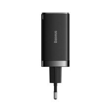 Зарядний пристрій Baseus 2xUSB-C 65W + 1xUSB GaN + cable USB-C to USB-C 100W 1.0m black (CCGP120201)