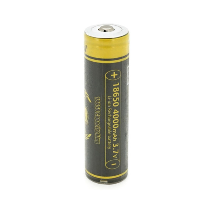 Акумулятор 18650 4000mah (3800-4000mah), Protected, 3.7V(2.75-4.2V) Liitokala (King-4000PCB)