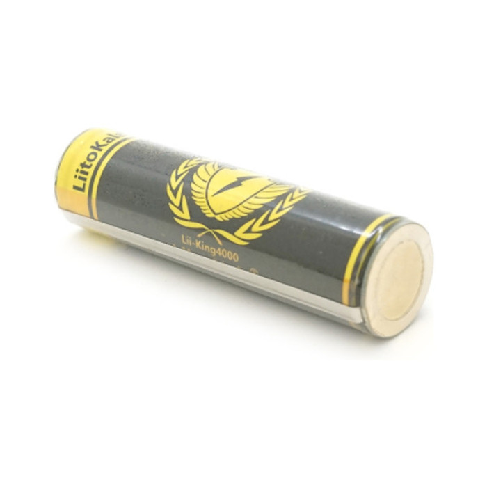 Акумулятор 18650 4000mah (3800-4000mah), Protected, 3.7V(2.75-4.2V) Liitokala (King-4000PCB)