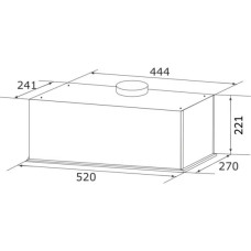 Витяжка кухонна GRANADO Palamos 3603-1200 black LINE (GCH516311L)