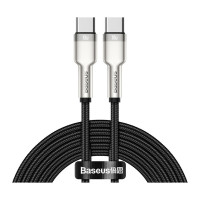 Дата кабель USB-C to USB-C 2.0m 100W metal black Baseus (CATJK-D01)