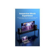 Кабель мультимедійний HDMI M to HDMI M 2.0m V2.1 8K60Hz silver Vention (ALCIH)