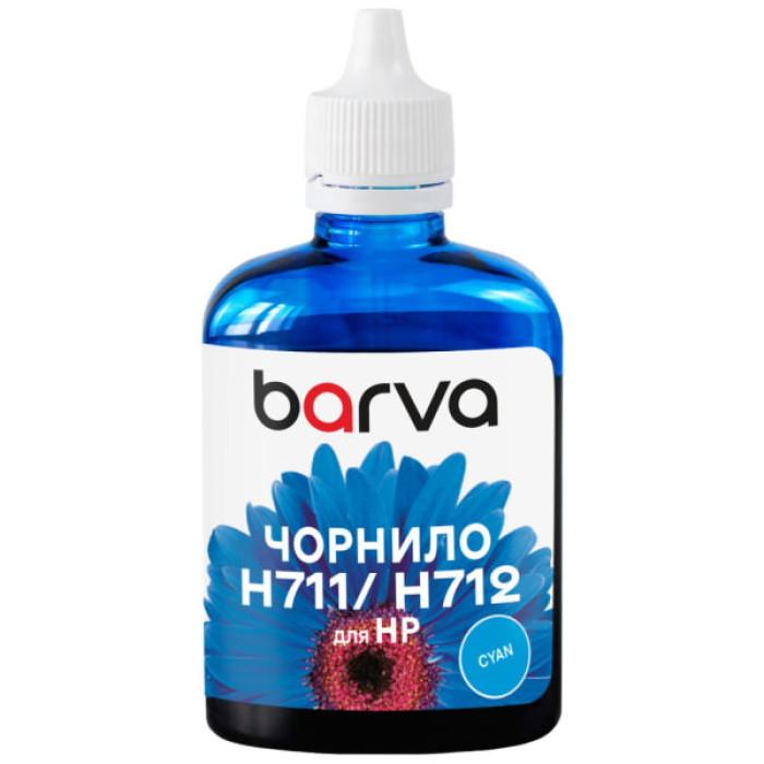 Чорнило Barva HP 711/712 100ml C, water-soluble (H711-854)
