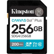 Карта пам'яті Kingston 256GB SDXC сlass 10 UHS-I U3 V30 Canvas Go Plus G4 (SDG4/256GB)