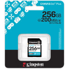 Карта пам'яті Kingston 256GB SDXC сlass 10 UHS-I U3 V30 Canvas Go Plus G4 (SDG4/256GB)