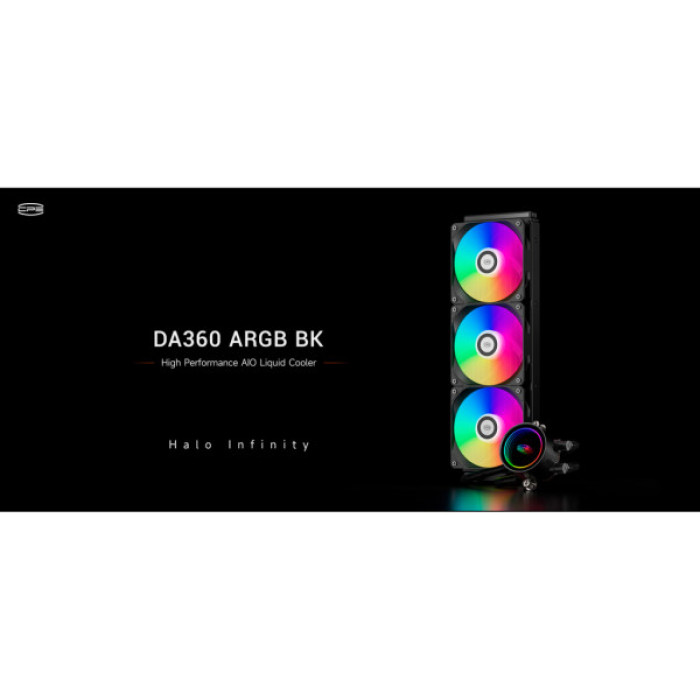 Система рідинного охолодження PcCooler DA360 ARGB BK