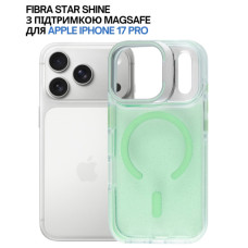 Чохол до мобільного телефона BeCover FIBRA Star Shine MagSafe Apple iPhone 17 Pro Green (715427)